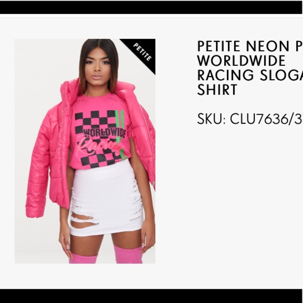 Hot pink graphic tee
